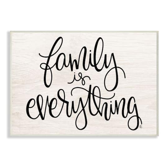 Stupell Industries Family Is Everything Plaque Wall Art